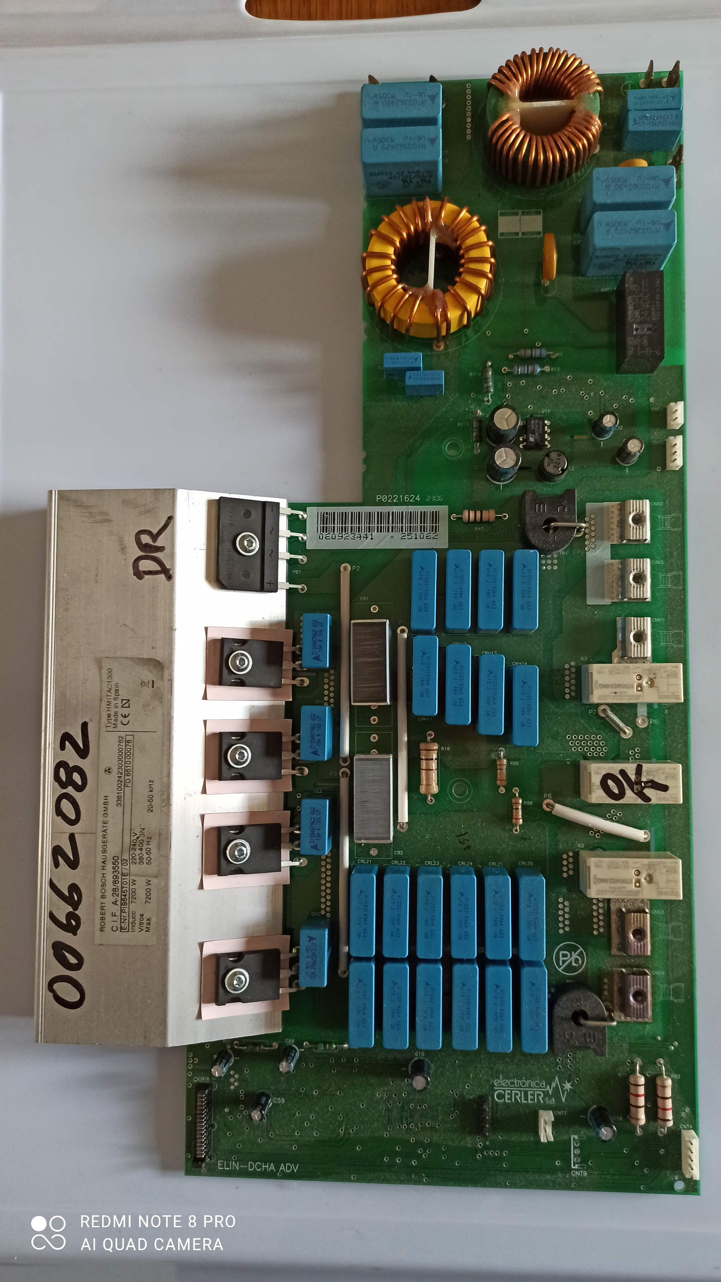 00662082 MODULE PUISSANCE OCCASION INDUCTION BOSCH pièce épuisée constructeur (CB L)