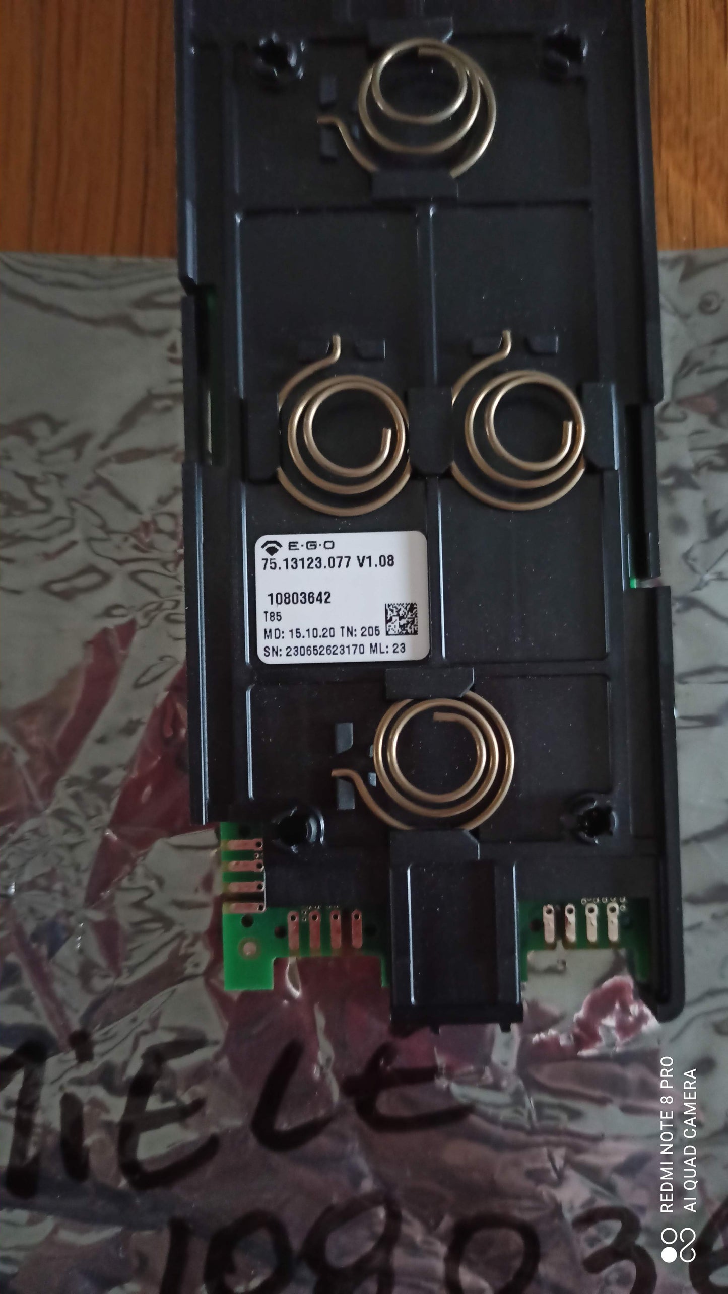 10803642 MODULE AFFICHEUR PLAQUE INDUCTION MIELE OCCASION ( ct ABB )
