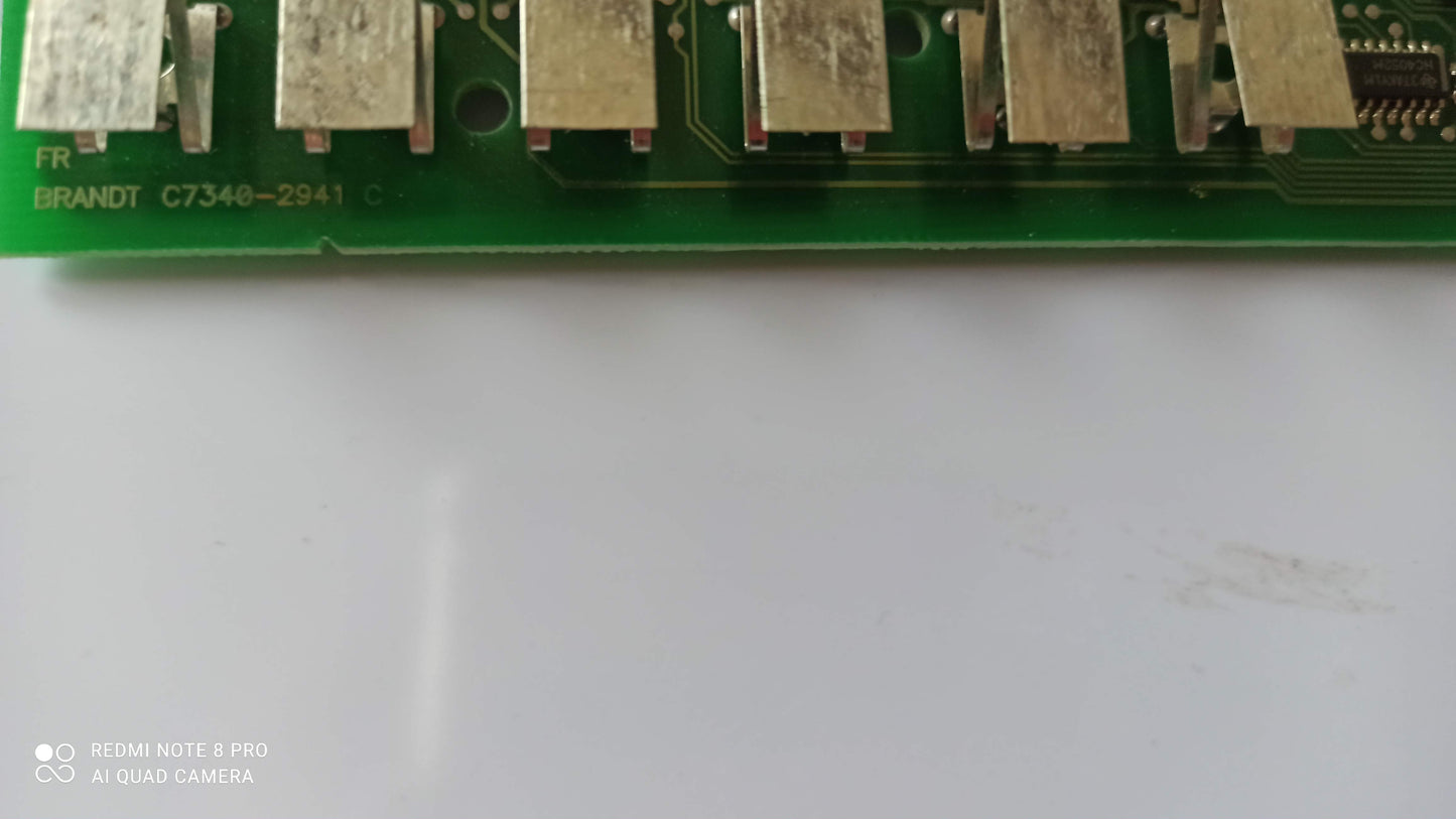 * 74X7779 CARTE CLAVIER GAUCHE OCCASION BRANDT SAUTER pièce épuisée constructeur ( ct ABB )