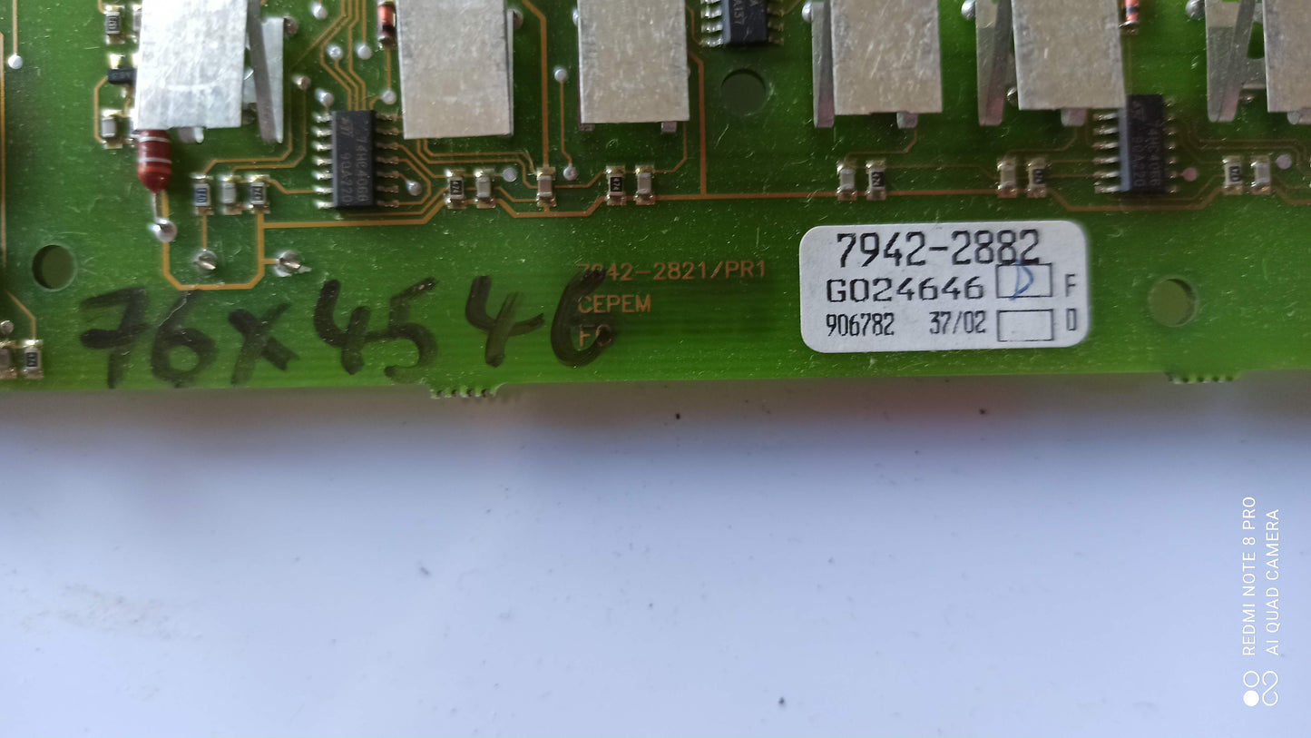 76X4546 CARTE COMMANDE PLAQUE INDUCTION BRANDT SAUTER ( ct ABB )