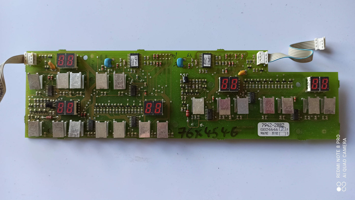 76X4546 CARTE COMMANDE PLAQUE INDUCTION BRANDT SAUTER ( ct ABB )