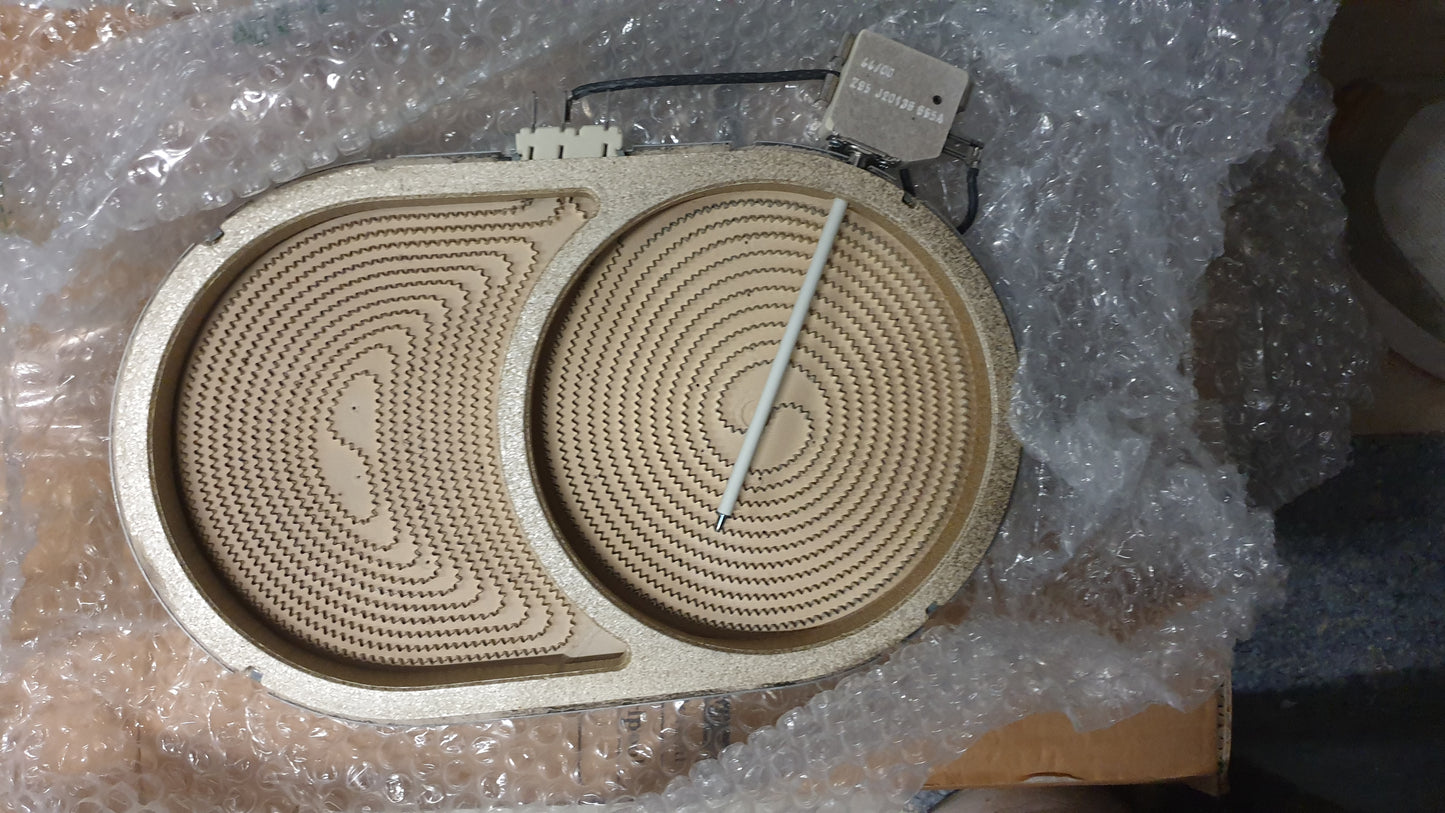 481225998326 FOYER RADIANT DUAL POUR PLAQUE VITROCERAMIQUE (pièce neuve )