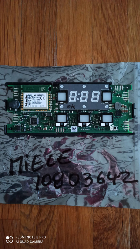 10803642 MODULE AFFICHEUR PLAQUE INDUCTION MIELE OCCASION ( ct ABB )