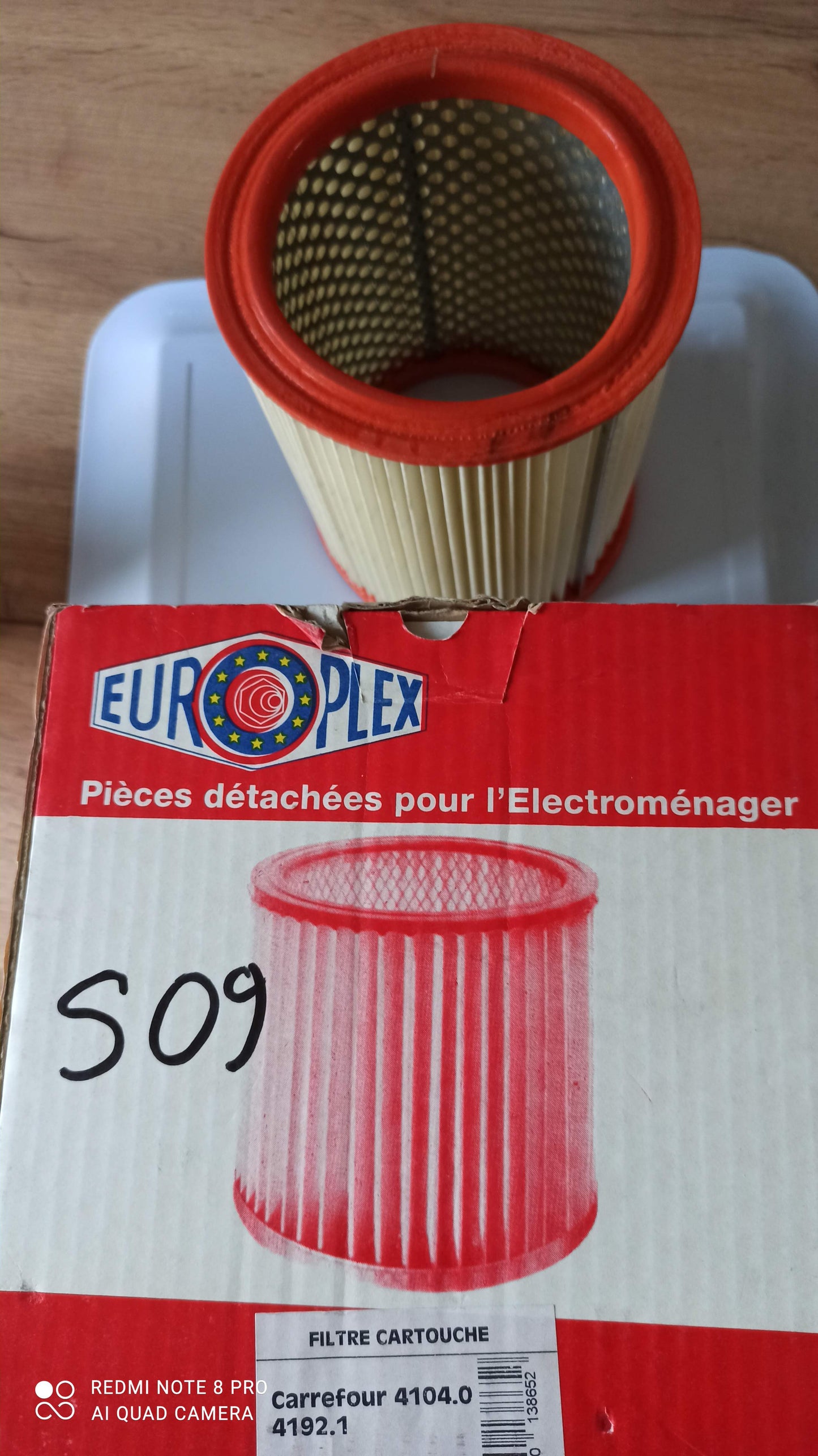 MENALUX S09 CARTOUCHE FILTRANTE NEUVE ASPIRATEUR VERTICAL ( CJ AZ )