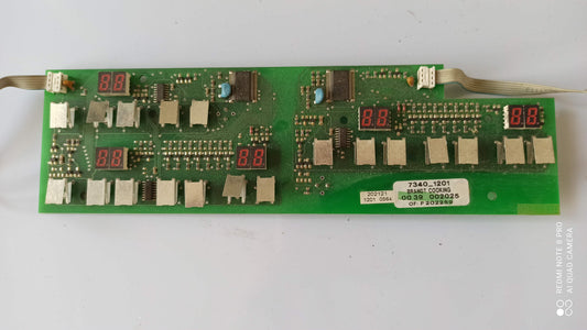 * 7340-1201 CARTE CLAVIER OCCASION BRANDT SAUTER ( ct ABB )